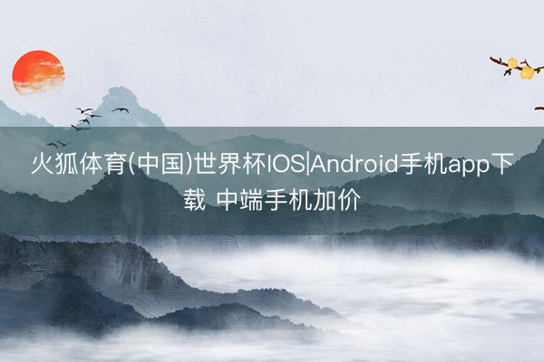 火狐体育(中国)世界杯IOS|Android手机app下载 中端手机加价