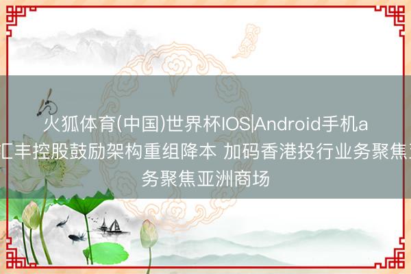 火狐体育(中国)世界杯IOS|Android手机app下载 汇丰控股鼓励架构重组降本 加码香港投行业务聚焦亚洲商场